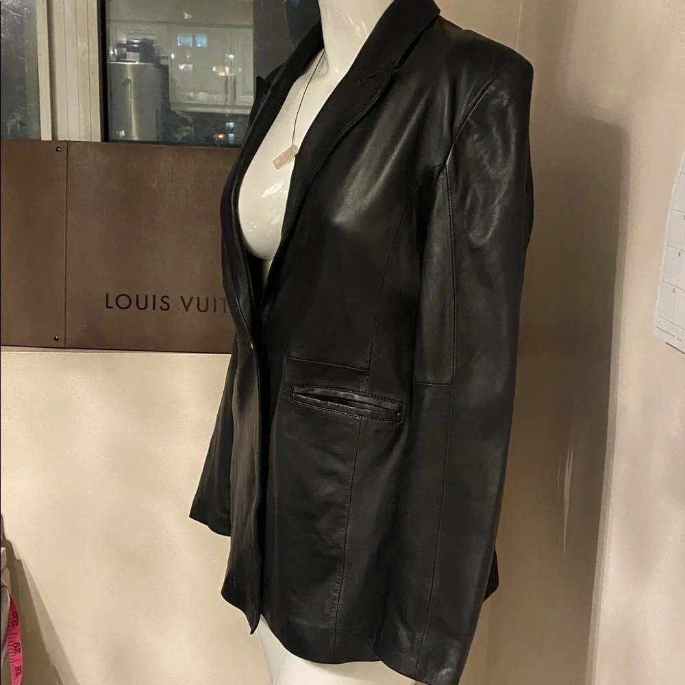 Bod & Christensen Black Leather Women's Jacket - Picture 9 of 14